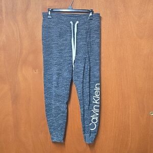 Calvin Klein Charcoal Joggers with White Logo
